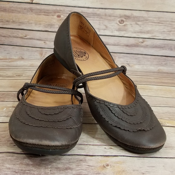 Palladium Shoes - *SOLD* Palladium 9 40 Brown Scalloped Flats